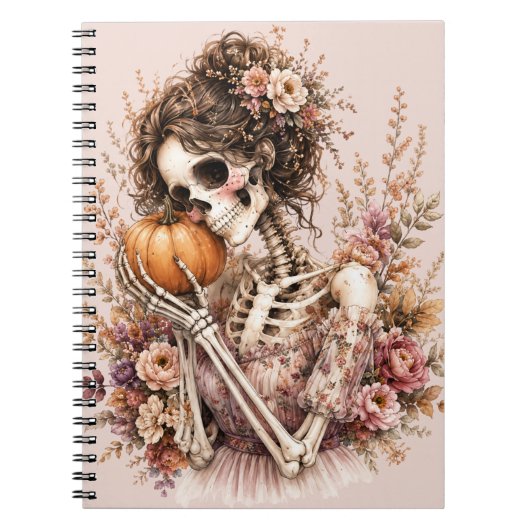 Botanisches Skelett Journal Notizblock (Vorderseite)