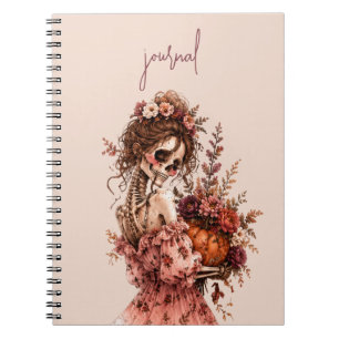 Botanisches Skelett Journal Notizblock