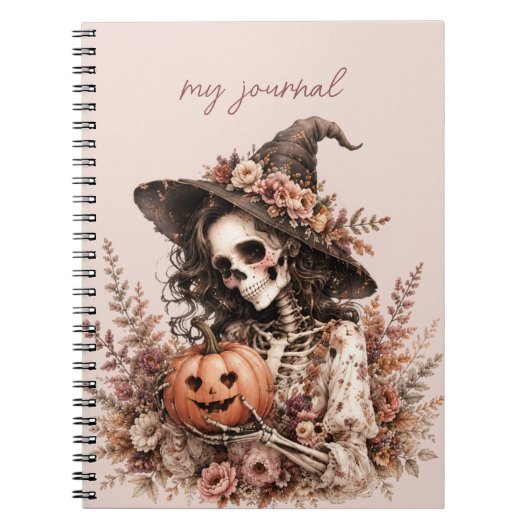 Botanisches Skelett Journal Notizblock (Vorderseite)