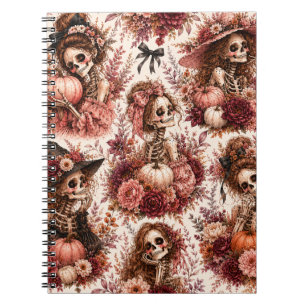 Botanisches Skelett Journal Notizblock