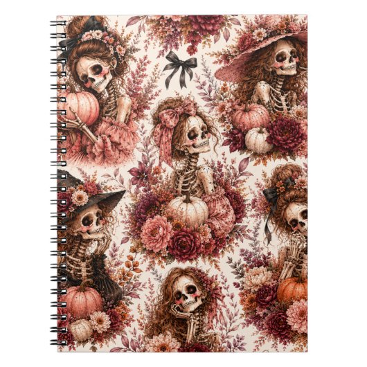 Botanisches Skelett Journal Notizblock (Vorderseite)