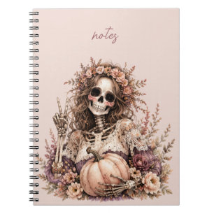 Botanisches Skelett Journal Notizblock