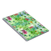 Botanisches Sketchbook Butterfly Wasserfarbe Blume Notizblock (Rechte Seite)