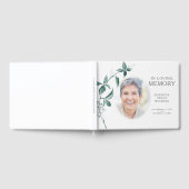 Botanisches Skript-Foto in Love Memory Watercolor Gästebuch (Voll)