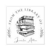 Botanisches Skript für Vintage Individuelle Name-B Permastempel (Design)