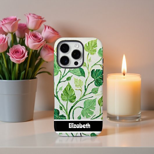 Botanisches Smartphone mit grüner Blattfarbe Case-Mate iPhone Hülle
