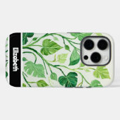Botanisches Smartphone mit grüner Blattfarbe Case-Mate iPhone Hülle (Rückseite (Horizontal))