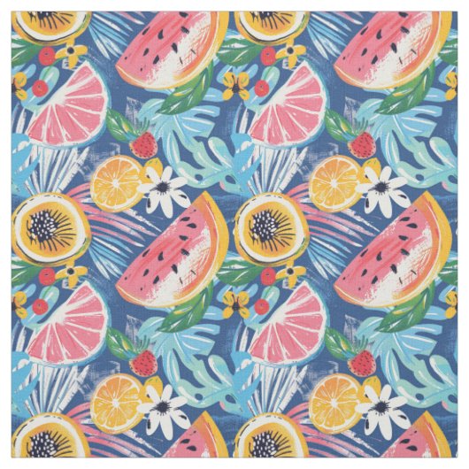Botanisches Sommer Muster Stoff (Muster)