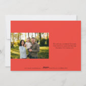 Botanisches Sprigs Christkreuz Religiöses Foto Feiertagskarte (Rückseite)