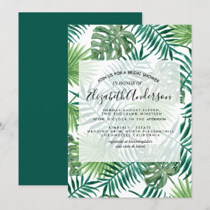 Botanisches Summer Watercolor-Brautparty Einladung