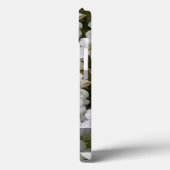 Botanisches Süßes Weiße Blume Foto Name Case-Mate iPhone Hülle (Rückseite / Links)