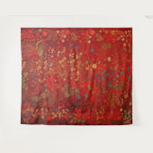 Botanisches Tapisserie - Impressionist Floral on R Wandteppich (Vorderseite (Horizontal))