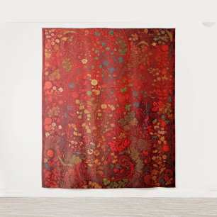 Botanisches Tapisserie - Impressionist Floral on R Wandteppich