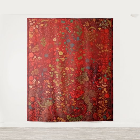 Botanisches Tapisserie - Impressionist Floral on R Wandteppich (Vorderseite)