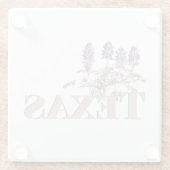 Botanisches Texas Bluebonnet 2 Glasuntersetzer (Rückseite)