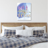 Botanisches Texas Bluebonnet 2 Leinwanddruck (Insitu (Schlafzimmer))