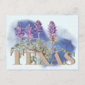 Botanisches Texas Bluebonnet 2 Postkarte (Vorderseite)