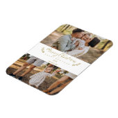 Botanisches Themed Christmas Custom Foto Script Magnet (Linke Seite)