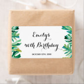 Botanisches tropisches Etikett mit Mini-Champagner (Insitu)