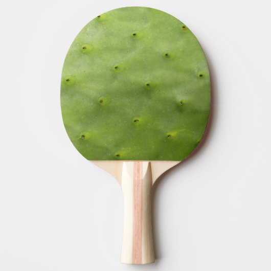 Botanisches tropisches grünes Kaktus-Foto Tischtennis Schläger (Vorderseite)