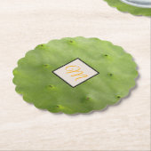 Botanisches tropisches grünes untersetzer (angewinkelt)