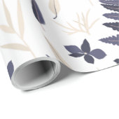 Botanisches Umschlagpapier Geschenkpapier (Rolleneckpunkt)