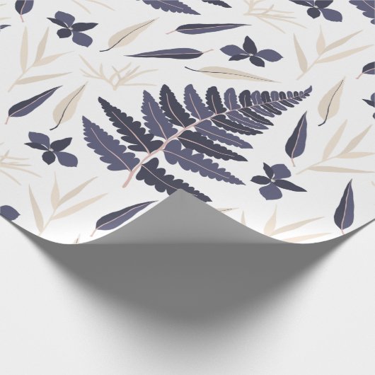 Botanisches Umschlagpapier Geschenkpapier (Ecke)