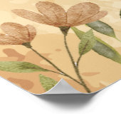 Botanisches und Blumenposter aus der Antike Poster (Ecke)