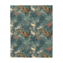 Botanisches Vintage-Blumenmuster-Design