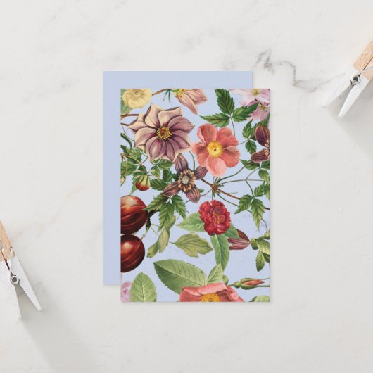 Botanisches Vintage-Design (Vorderseite/Rückseite Beispiel)