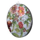 Botanisches Vintage-Design Dartscheibe (Vorderseite rechts)
