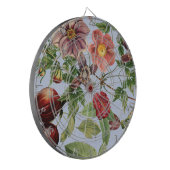 Botanisches Vintage-Design Dartscheibe (Vorderseite Links)