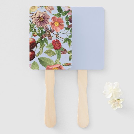 Botanisches Vintage-Design Fächer (Vorne und Hinten)