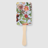 Botanisches Vintage-Design Fächer (Vorderseite)