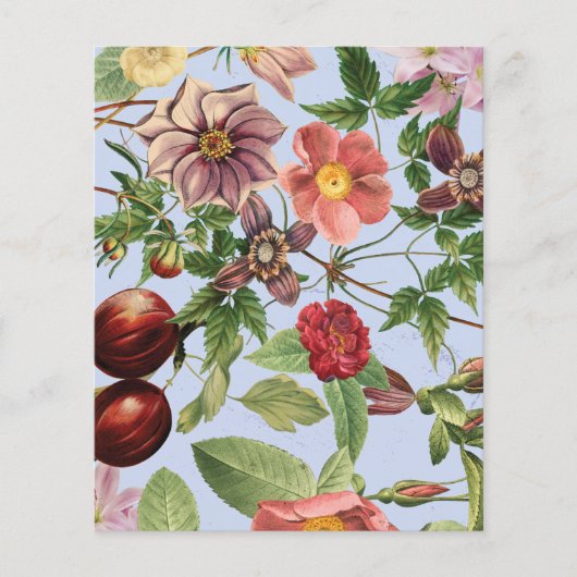 Botanisches Vintage-Design Flyer (Vorne)