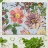 Botanisches Vintage-Design Geschirrtuch (Gefaltet)