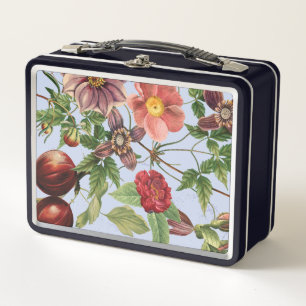 Botanisches Vintage-Design Metall Brotdose