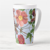 Botanisches Vintage-Design Milchtasse (Rechte Ecke)