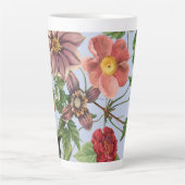 Botanisches Vintage-Design Milchtasse (Vorderseite)