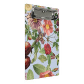 Botanisches Vintage-Design Mini Klemmbrett (Schrägansicht)