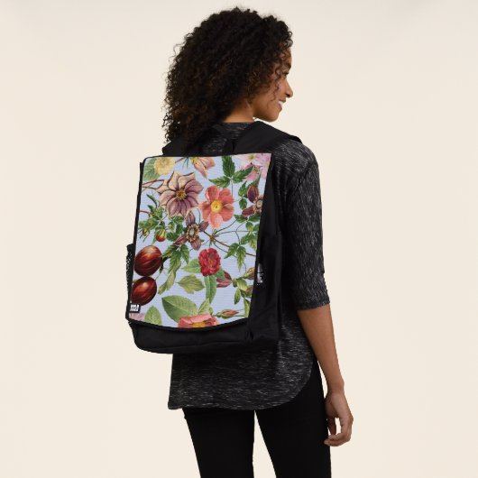 Botanisches Vintage-Design Rucksack (Ausgewaschen)