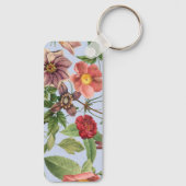 Botanisches Vintage-Design Schlüsselanhänger (Rückseite)