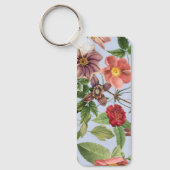 Botanisches Vintage-Design Schlüsselanhänger (Vorderseite)