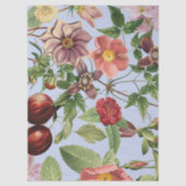 Botanisches Vintage-Design Seidenpapier (Vorderseite)