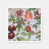 Botanisches Vintage-Design Serviette (Vorderseite)
