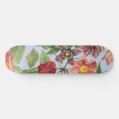 Botanisches Vintage-Design Skateboard (Horizontal)