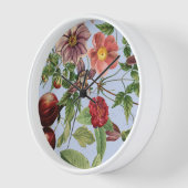Botanisches Vintage-Design Uhr (Winkel)