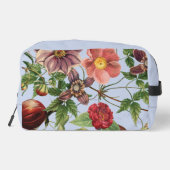 Botanisches Vintage-Design Waschbeutel (Rückseite)