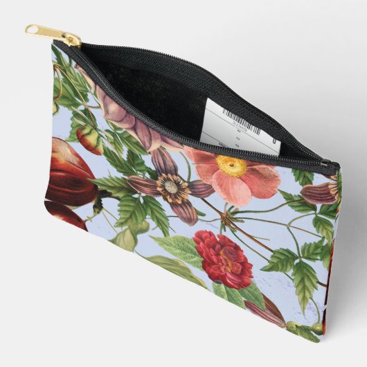 Botanisches Vintage-Design Zubehörtasche (Offen)