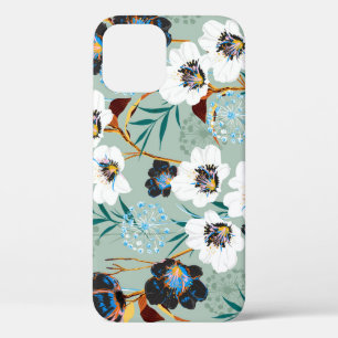 Botanisches Vintages Blumenmuster Case-Mate iPhone Hülle